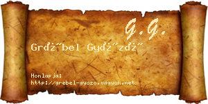Grébel Győző névjegykártya